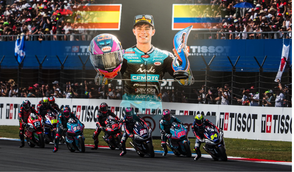 Mientras el país vibraba con la Copa del Mundo de fútbol, David Alonso piloto del Aspar Team voló en los Países Bajos para sellar su segunda clasificación perfecta.
