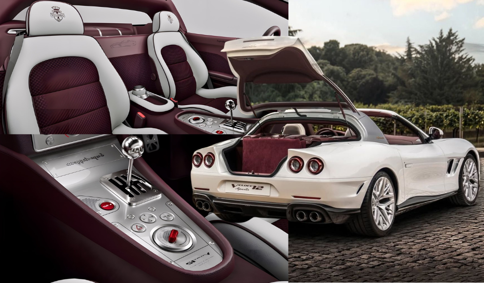 La «Carrozzeria Touring Superleggera» del Ferrari 550 revela una exclusiva variante targa del coupé con motor V12 atmosférico que supera los 690.000 euros.
