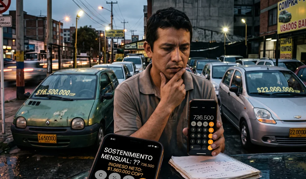 ¿Alcanza un salario mínimo para tener y mantener un carro en Colombia?