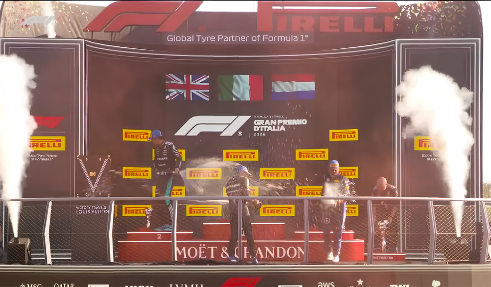 Leclerc se estrella otra vez en la misma curva de Monza; Antonelli remonta desde el 19 y gana